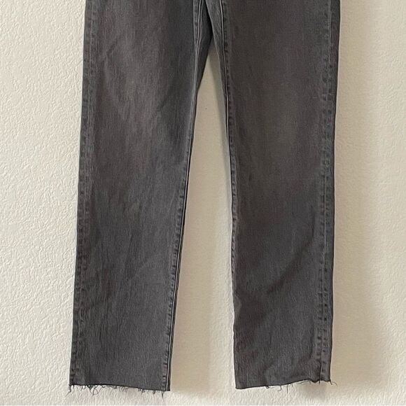 Madewell NWT Tall 90s Straight Crop Jeans Size 30T in Benley Wash - Picture 9 of 14